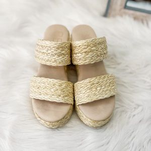 BEACH Raffia Sandals/ EUC/ Size 7